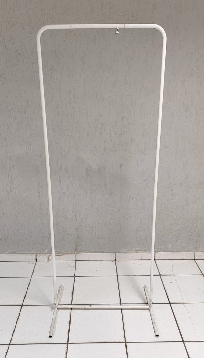 Estrutura Arco de Ferro Retangular Branco 1,85M X 70Cm  - BB Festas Aluguel 