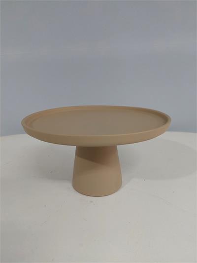 Porta Doce M Bege Fosco 14Cm X 26Cm - BB Festas Aluguel 