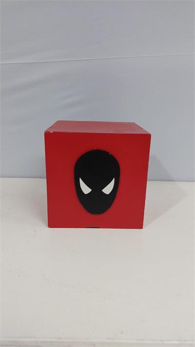 Cubo Simbolo Homem Aranha (Herois) 15Cm X 15Cm - BB Festas Aluguel 