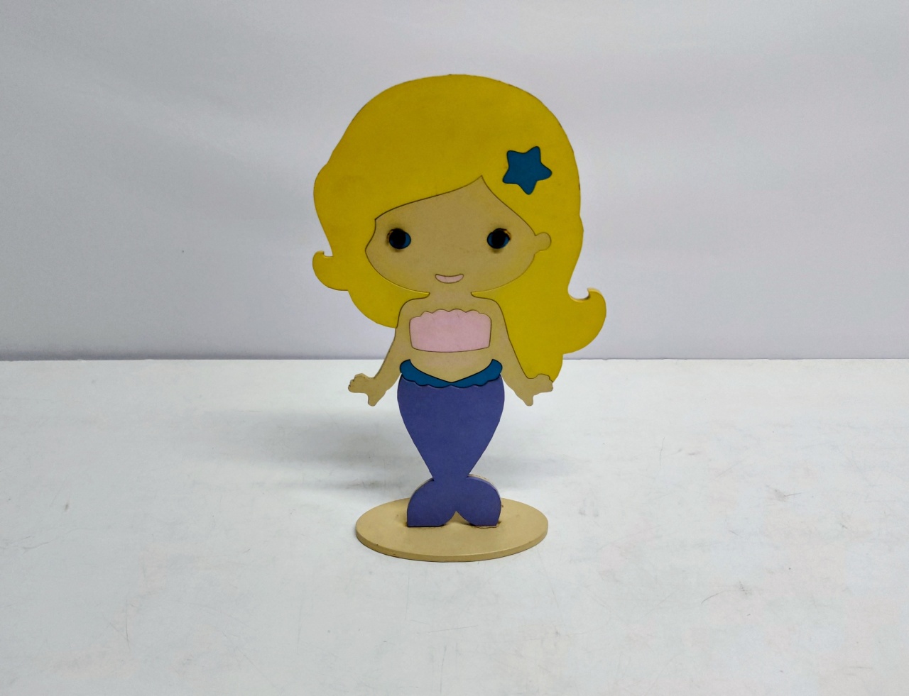 Totem Sereia 32Cm Alt X 19Cm Larg  - BB Festas Aluguel 
