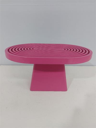 Porta Doce Espiral Alto Pink Alt 14Cm X 30Cm X 20Cm - BB Festas Aluguel 