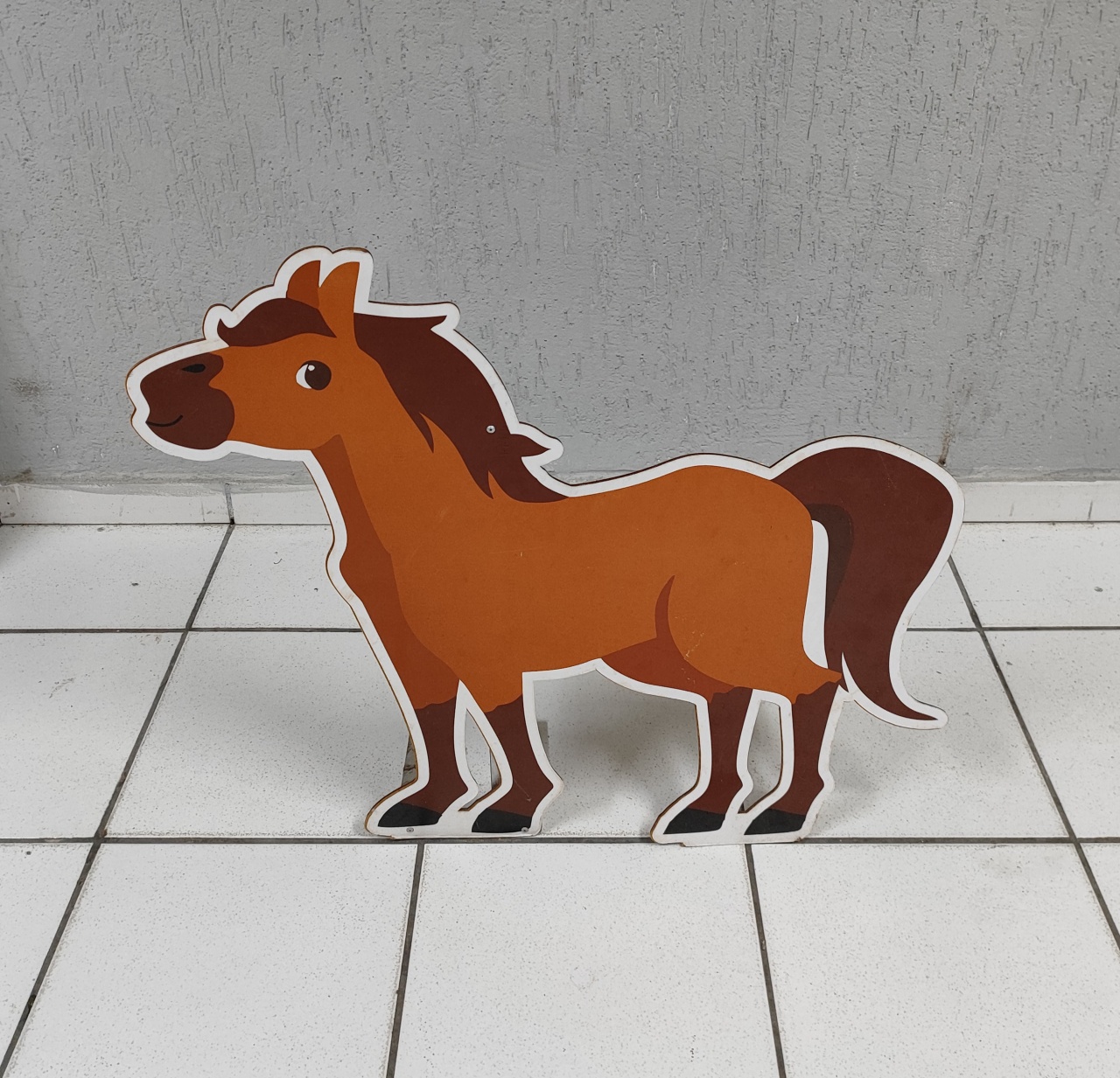 Totem de Chão Cavalo 70Cm X 80Cm  - BB Festas Aluguel 