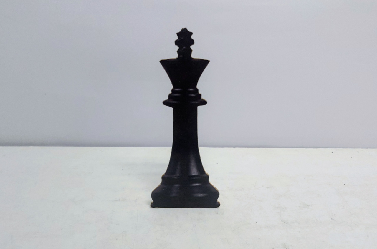 Totem Xadrez Rei 30Cm Alt X 12Cm Larg  - BB Festas Aluguel 