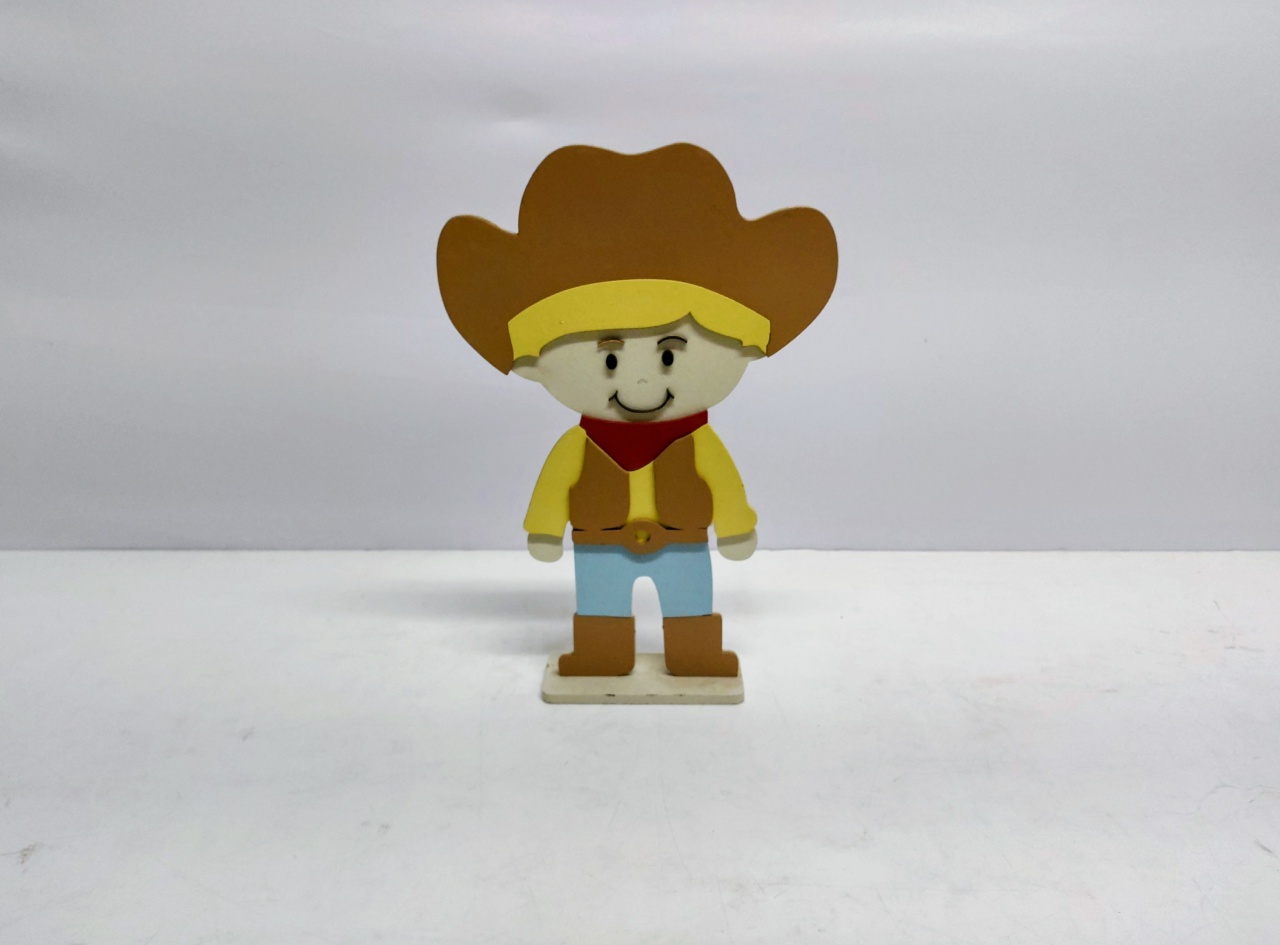 Totem Caubói 30Cm Alt X 12Cm Larg  - BB Festas Aluguel 