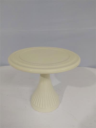 Porta Doce Médio Alto Amarelo Claro 20Cm Alt X 23Cm Diametro - BB Festas Aluguel 