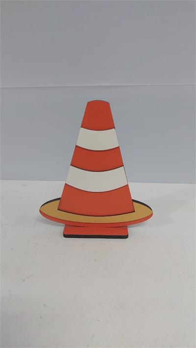 Totem Cone Em Mdf (Cosntrutor) 20Cm X 18Cm - BB Festas Aluguel 