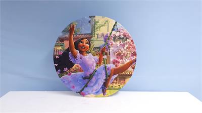 Painel Sublimado Redondo Encanto 60Cm - BB Festas Aluguel 