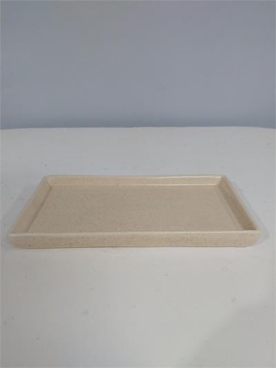 Bandeja Reta Sem Pé Areia 3Cm Alt 12Cm Larg X 25Cm Comp - BB Festas Aluguel 