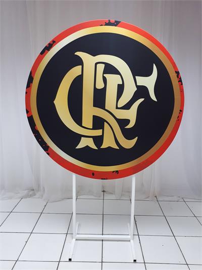Painel Sublimado Redondo Emblema Flamengo 1,30Cm - BB Festas Aluguel 