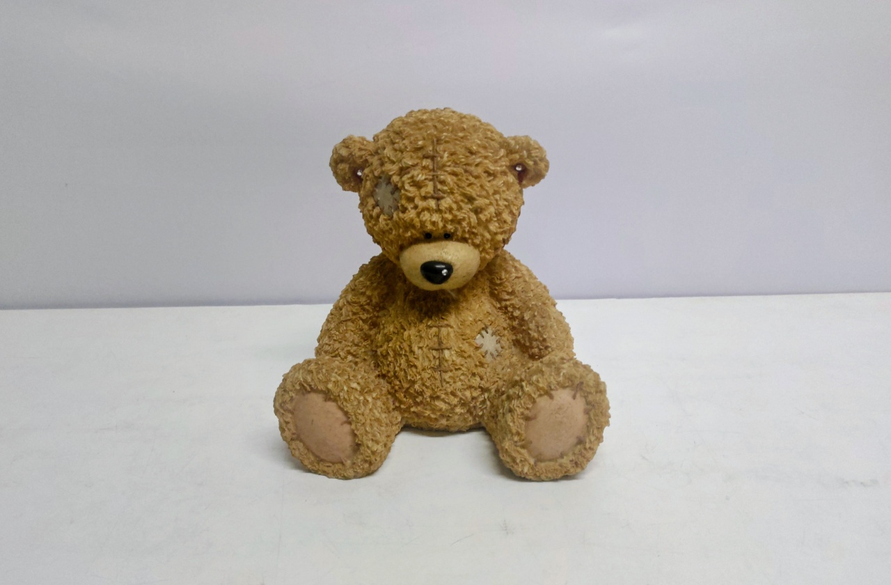 Urso de Pelúcia (Chá Baby) 21Cm Alt X 21Cm Larg X 18Cm Comp  - BB Festas Aluguel 