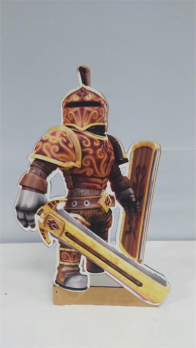 Totem Personagem (Roblox) Gladiador Em Mdf 35Cm X 20Cm - BB Festas Aluguel 