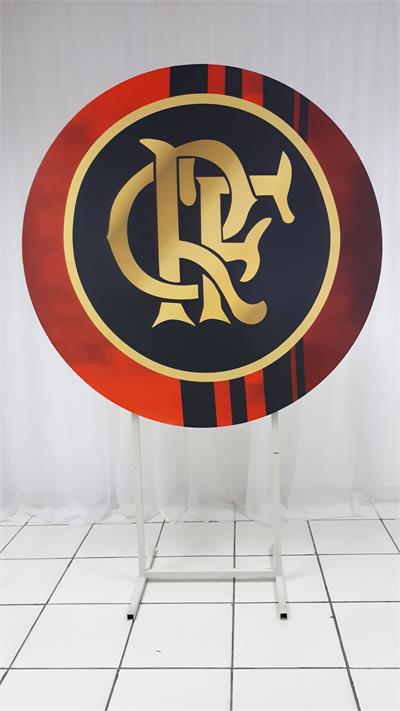 Painel Sublimado Redondo Flamengo 1,30Cm - BB Festas Aluguel 