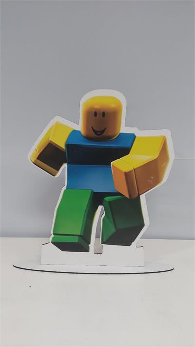 Totem Personagem Original Sorrindo Em Mdf (Roblox) 30Cm X 25Cm - BB Festas Aluguel 