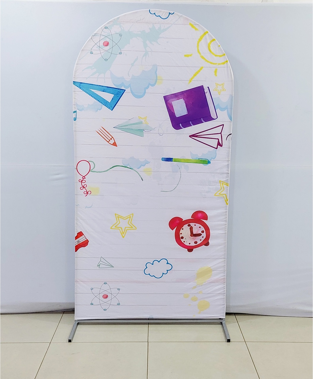 Painel Oval Lateral Abc 2M Alt X 1M Larg - BBFestasAluguel 