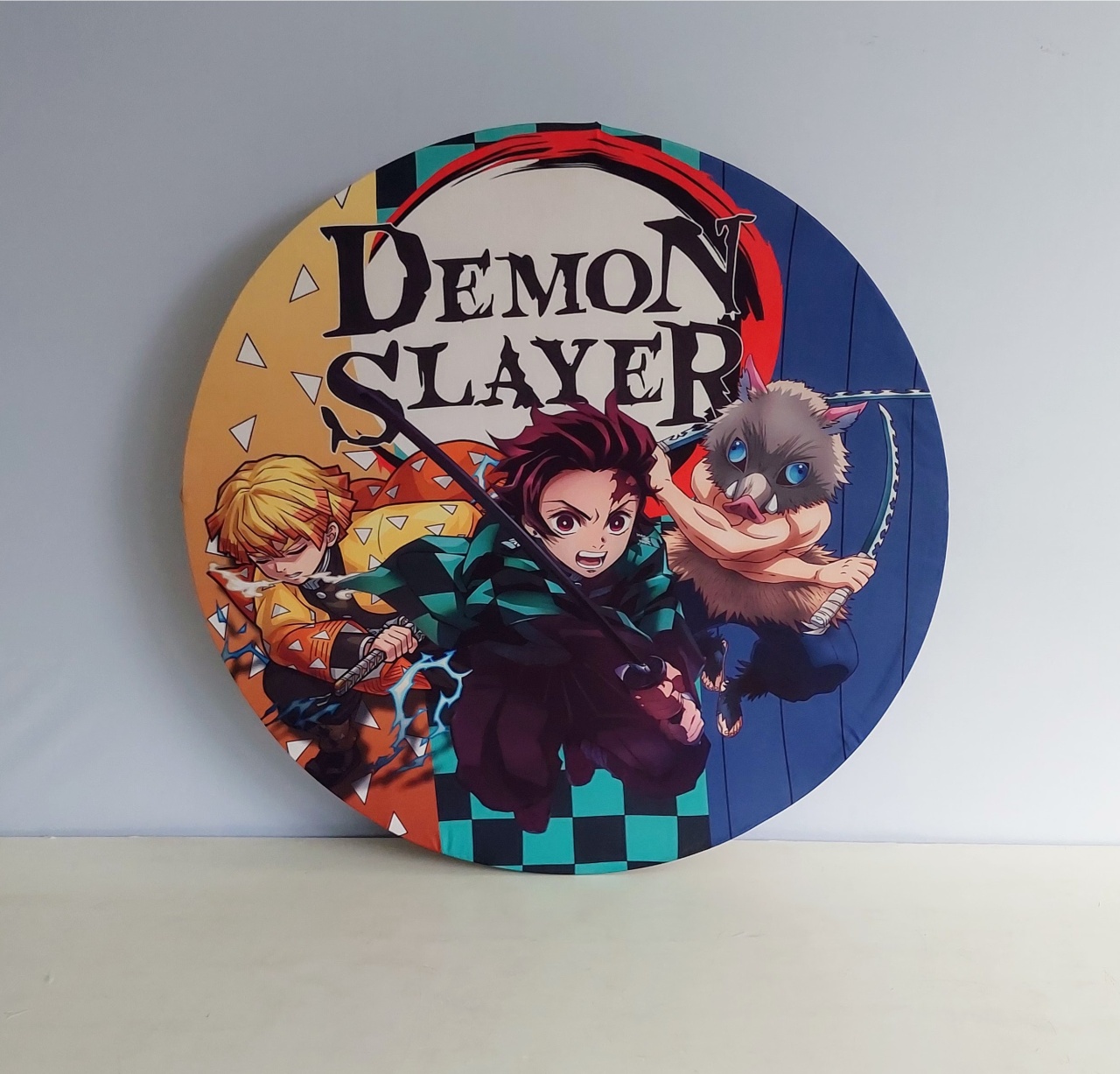 Painel Sublimado Redondo Demon Slayer 60Cm - BB Festas Aluguel 