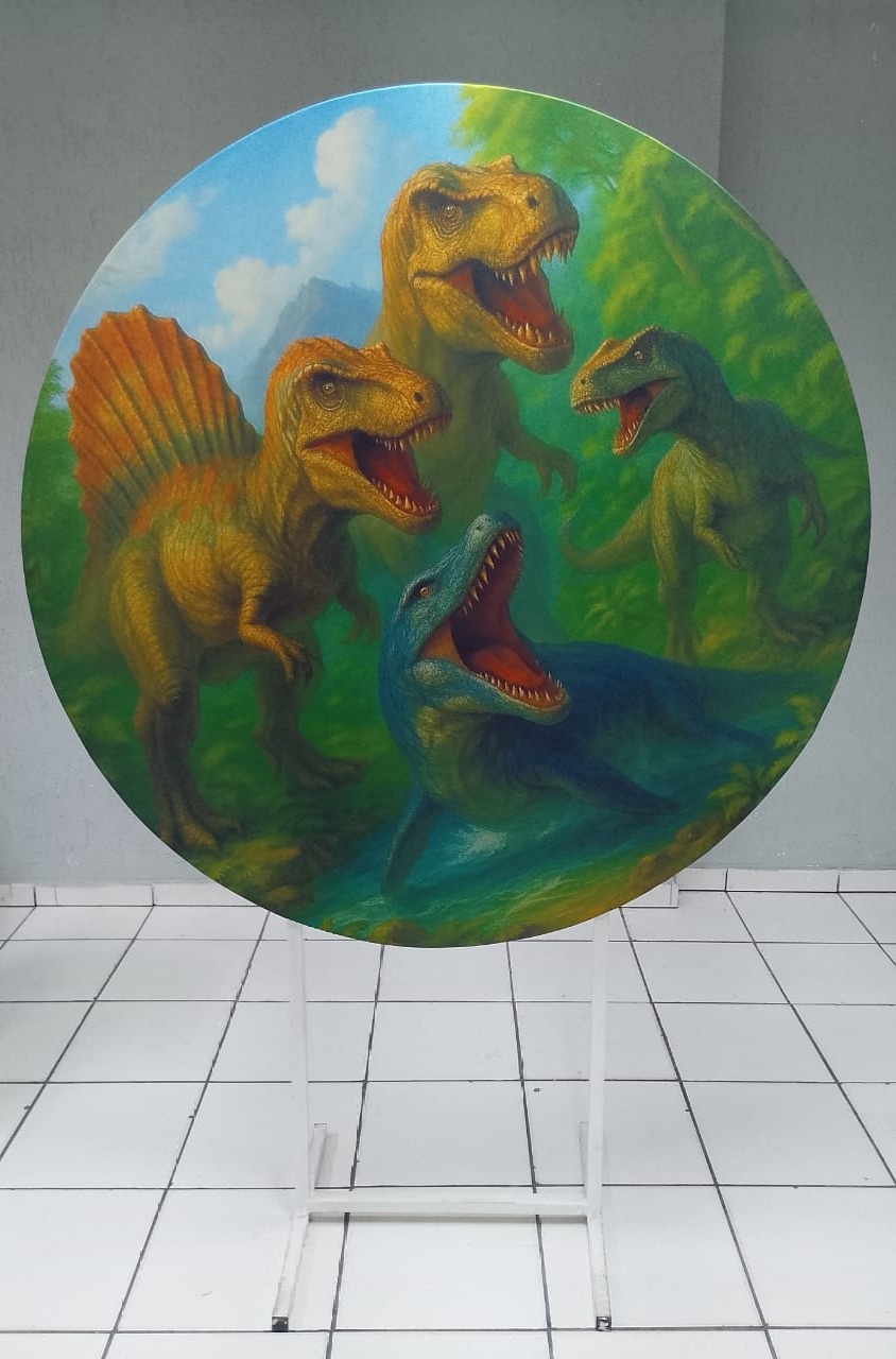 Painel Dinossauro  1,30M (Bb Festas)   - BB Festas Aluguel 