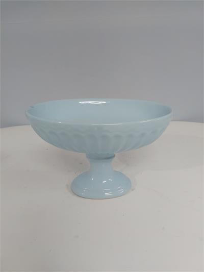 Porta Doce Oval Azul Claro 16Cm Alt 15Cm Larg X 23Cm Comp - BB Festas Aluguel 