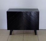 Balcao Listrado/Chevron  Preto  80Cm Alt X 1M Larg X 45Cm Comp - imagem 2