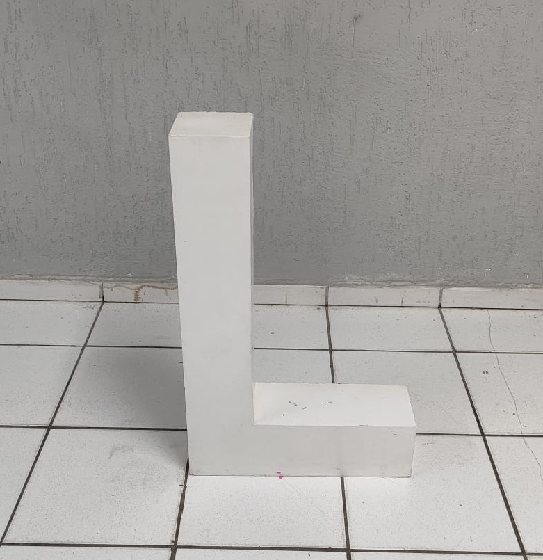 Letra L Mdf 80Cm - BB Festas Aluguel 