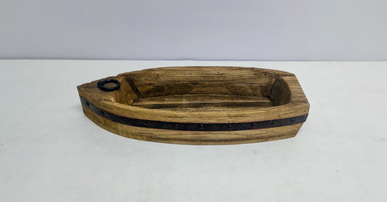 Barco Decorativo Mdf 6Cm Alt X 16Cm Larg X 39Cm Comp  - BB Festas Aluguel 