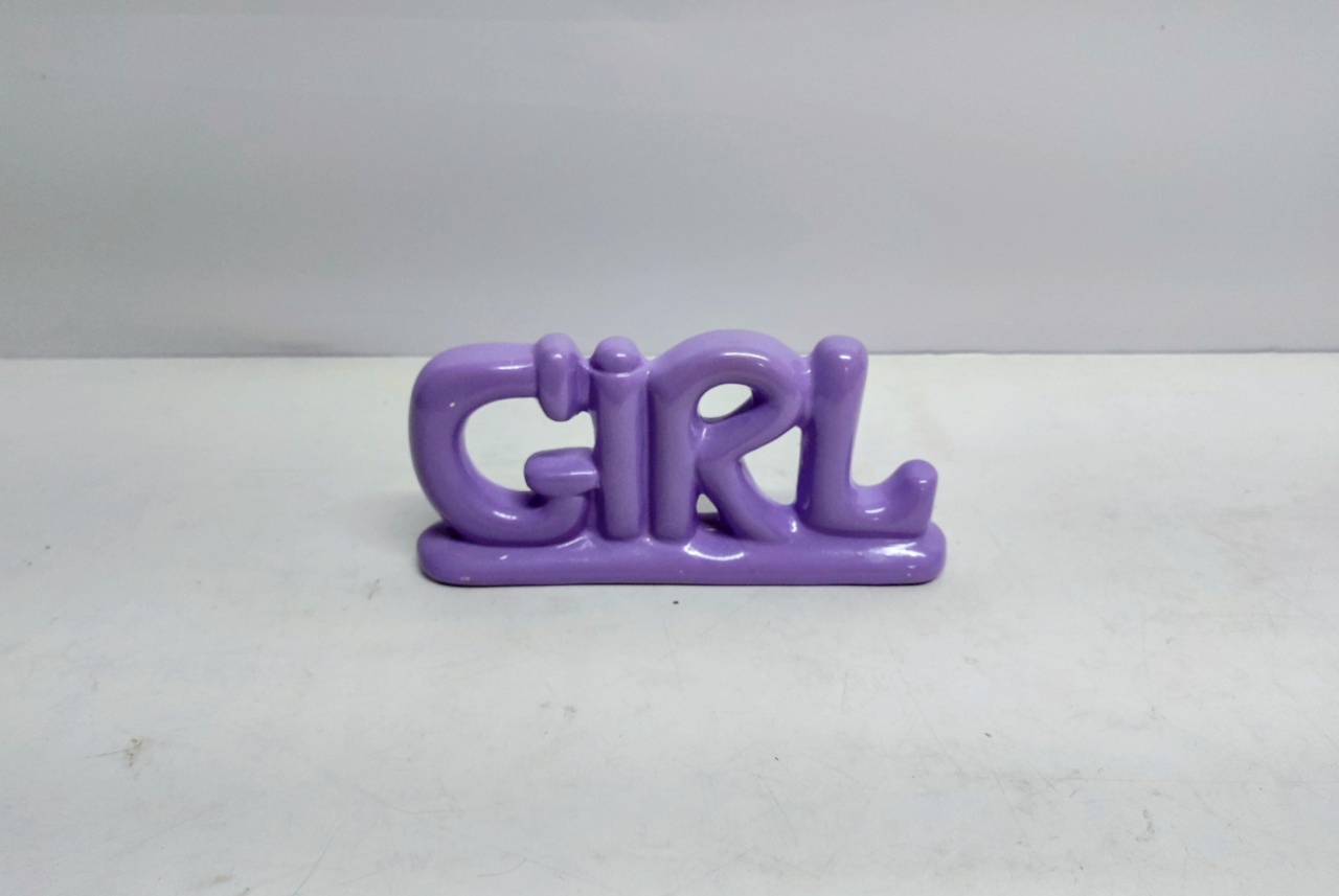 Letreiro Girl Violeta 11Cm Alt X 24Cm Larg - BB Festas Aluguel 