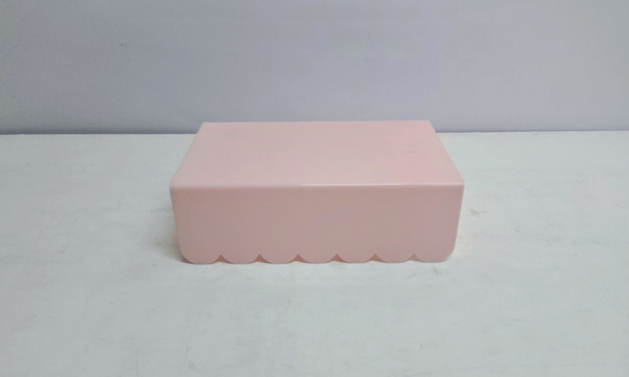 Suporte Acrílico/M Rosa Claro 8Cm Alt X 15Cm Larg X 25Cm Comp - BB Festas Aluguel 