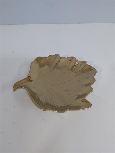 Bandeja Folha P Dourada Alt3Cm 20Cm X 20Cm - BB Festas Aluguel 