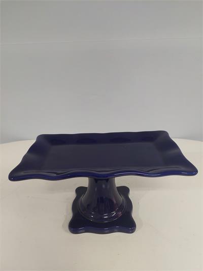 Porta Doce Retangular Babado Azul Royal 13Cm Alt 27Cm Comp X 16Cm Larg - BB Festas Aluguel 