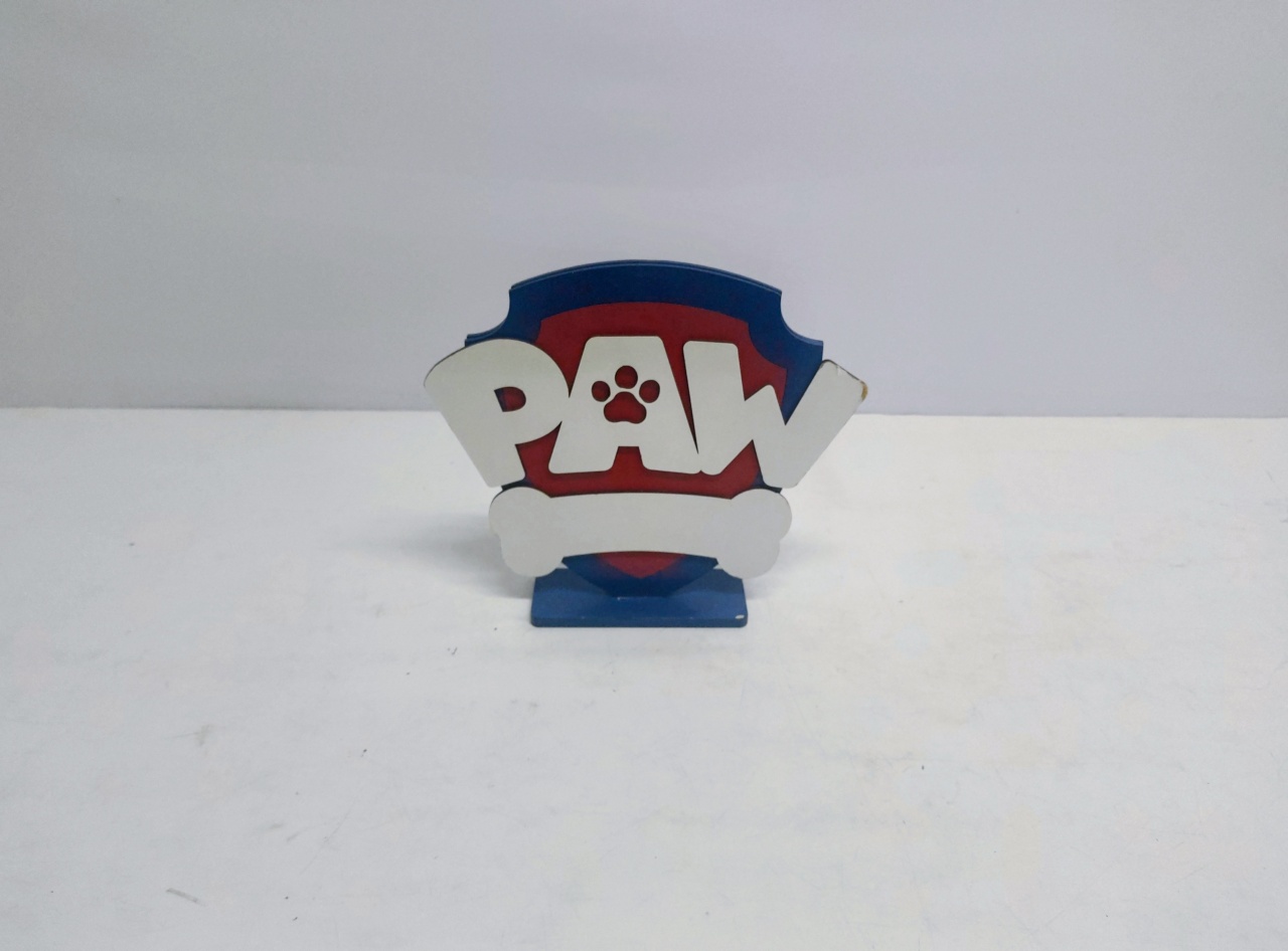 Totem Patrulha Canina 20Cm Alt X 16Cm Larg  - BB Festas Aluguel 