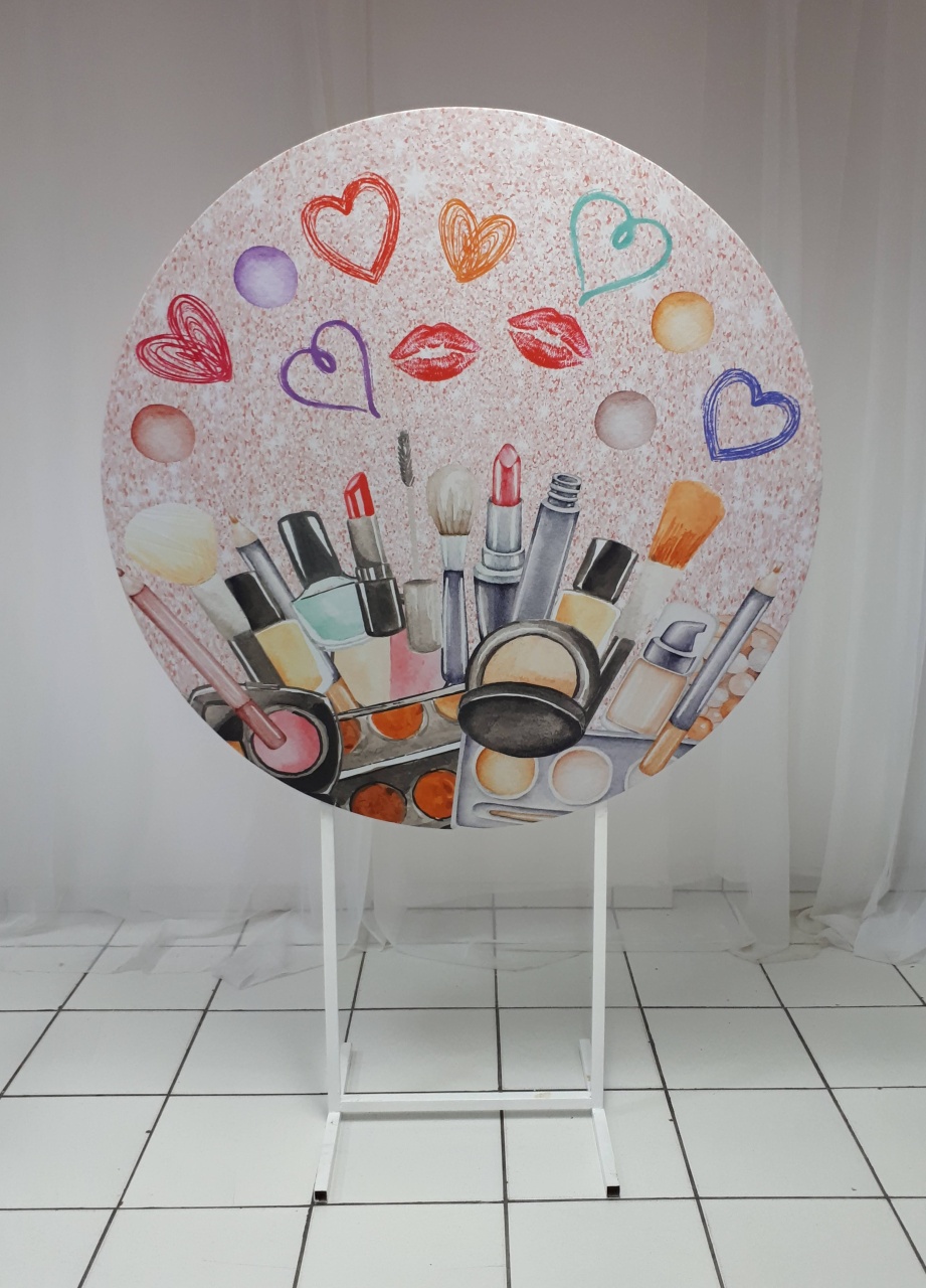 Painel Sublimado Redondo Me Too 1,30Cm  - BB Festas Aluguel 