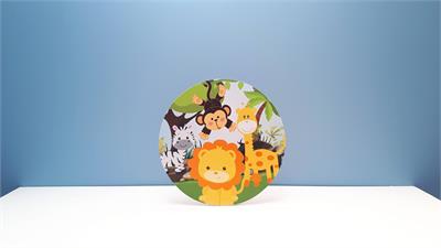 Painel Sublimado Redondo Savana 60Cm - BB Festas Aluguel 