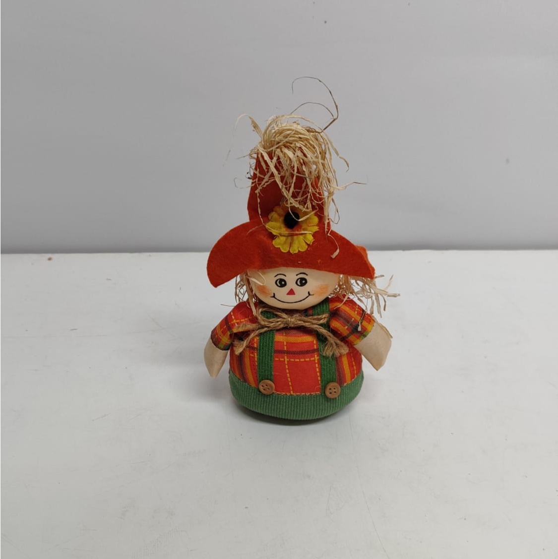 Espantalho Roupa Laranja 15Cm Alt X 12Cm Larg - BBFestasAluguel 
