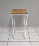 Cubo Vazado Alto Branco + Tampo Rústico/Branco 90Cm X 35Cm X 35Cm  - imagem 1