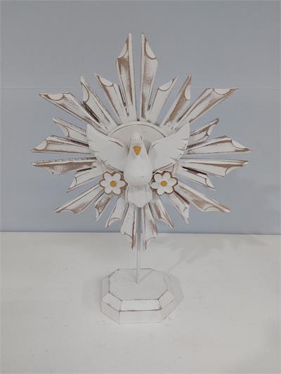 Totem Espirito Santo de Mesa P Alt 40Cm X 10Cm X30Cm - BB Festas Aluguel 