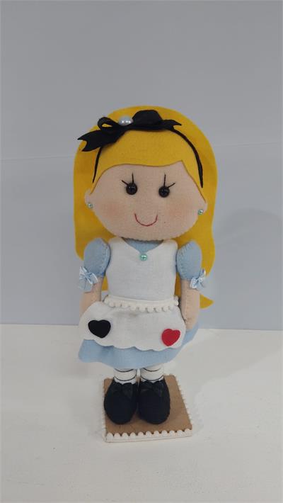 Feltro Alice (Alice No Pais das Maravilhas)  35Cm X 10Cm X 10Cm - BB Festas Aluguel 