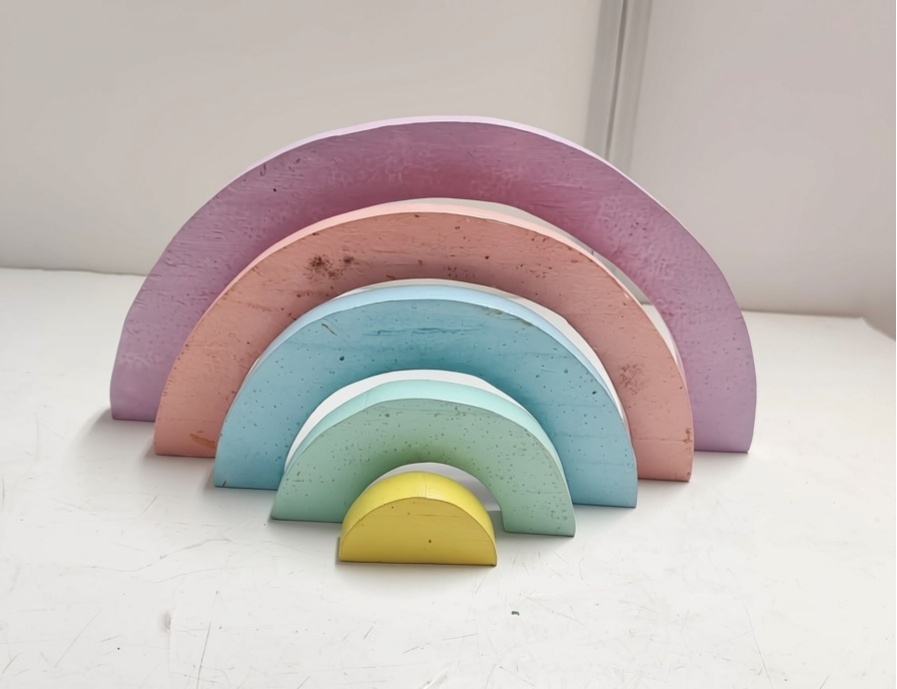 Arco-Íris Desmontável Cores Claras Mdf - BBFestasAluguel 