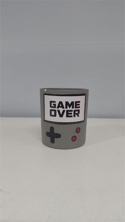 Vaso Cachepô Game Boy Louça 10Cm X 9Cm - BB Festas Aluguel 