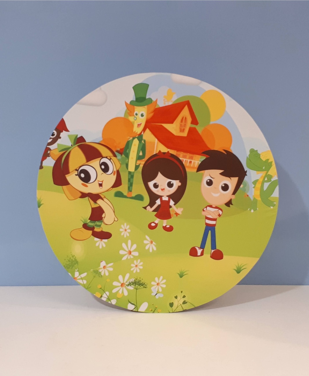 Painel Sublimado Redondo Sítio Do Pica Pau Amarelo 60Cm - BBFestasAluguel 