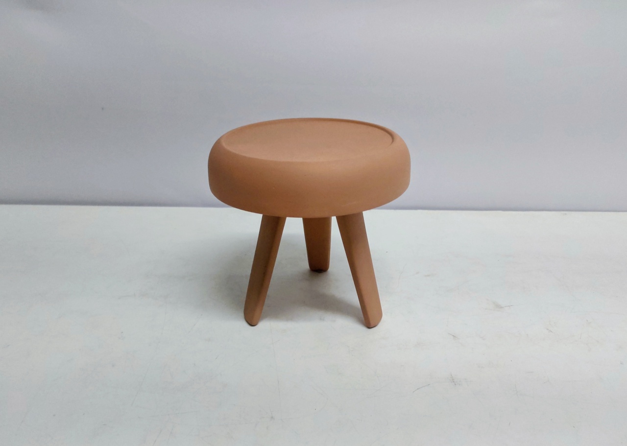 Porta Doce Congumelo Tripé Salmão Fosco 16Cm Alt X 7Cm Diametro - BB Festas Aluguel 