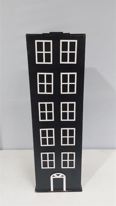 Prédio G Preto Em Mdf (Herois) 50Cm X 15Cm - BB Festas Aluguel 
