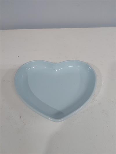 Bandeja Coração P Azul Claro 3Cm Alt 16Cm Larg X 18Cm Comp - BB Festas Aluguel 
