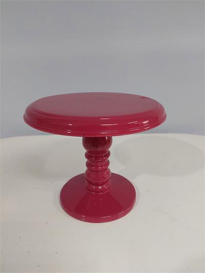 Porta Doce Pé Torneado M Pink 18Cm X 22Cm - BB Festas Aluguel 