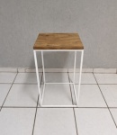 Cubo Vazado P Branco + Tampo Rústico/Branco 50Cm X 40Cm X 40Cm  - imagem 1