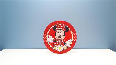 Painel Sublimado Redondo Fundo Minne 60Cm - BB Festas Aluguel 