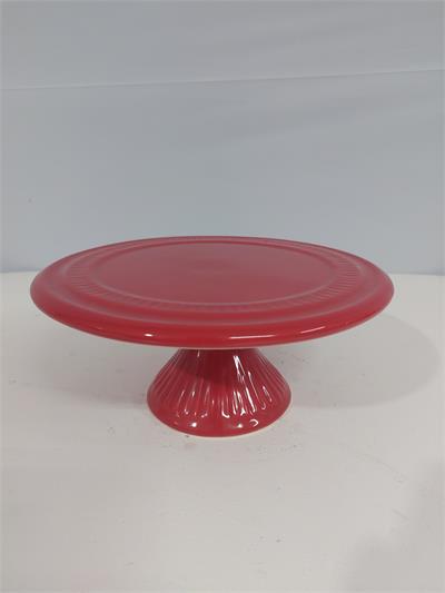 Porta Doce Médio Baixo Vermelho 9Cm Alt X 23Cm Diametro - BB Festas Aluguel 