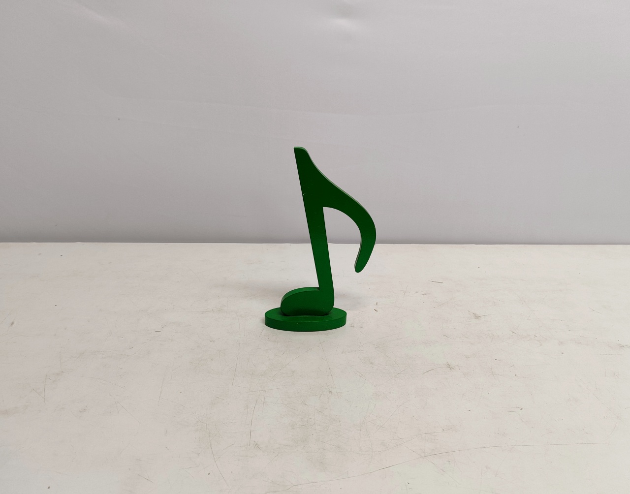 Totem Nota Musical Colcheia Verde 22Cm Alt X 10Cm Larg  - BB Festas Aluguel 