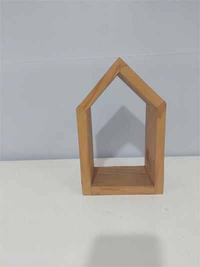 Casinha de Madeira P Rústico  Alt 25Cm X 15Cm X 10 Cm - BB Festas Aluguel 