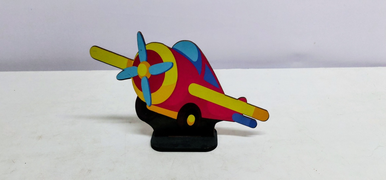Totem Avião 17Cm Alt X 25Cm Larg  - BBFestasAluguel 