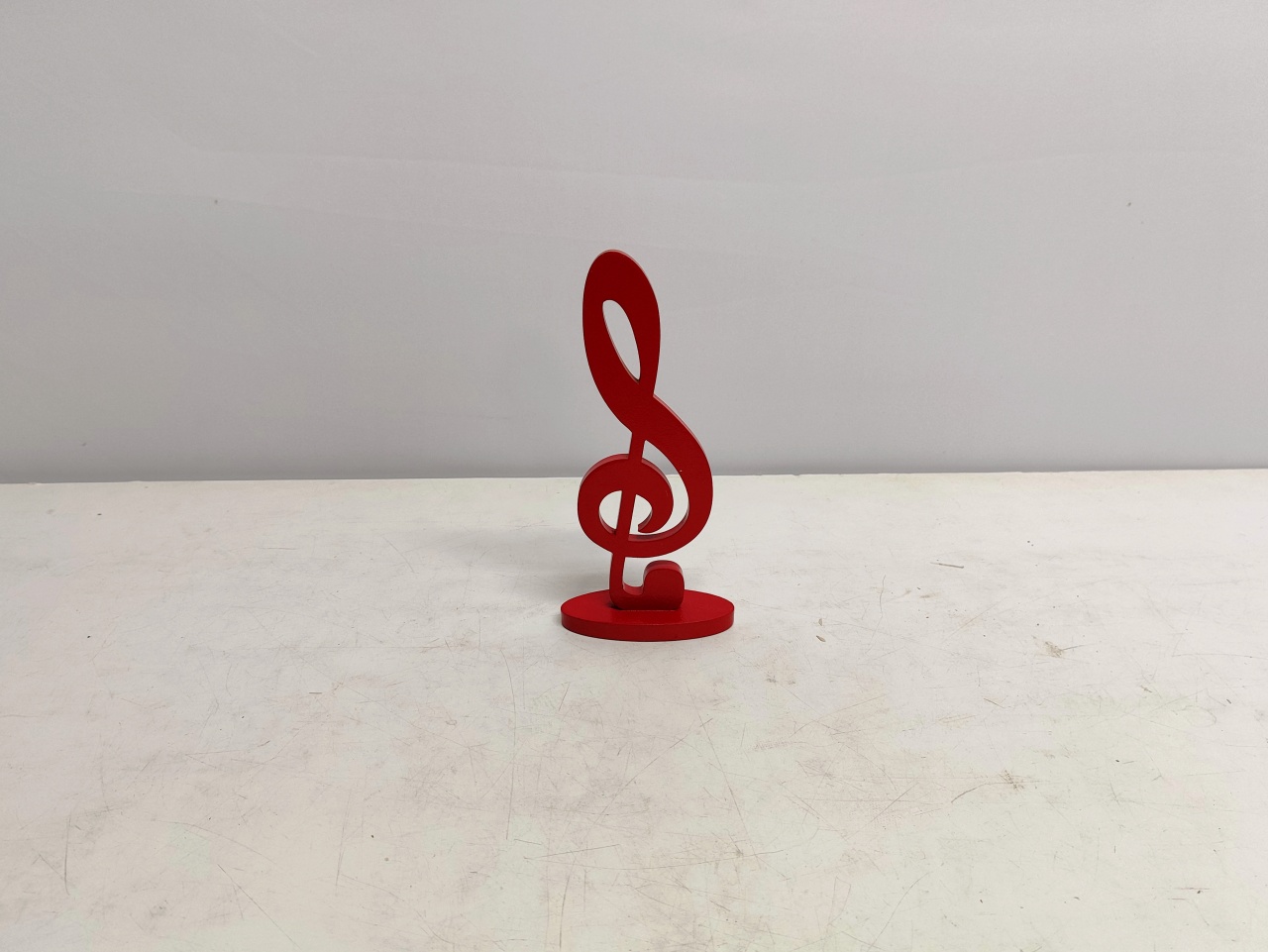 Totem Nota Musical Clave de Sol Vermelho  - BB Festas Aluguel 