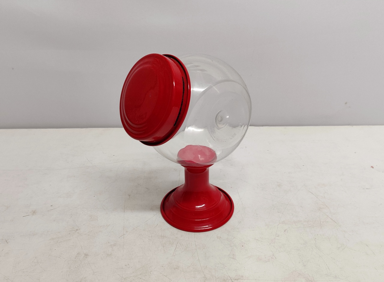 Bomboniere Plástico Com Metal Vermelho  23Cm X 9Cm  - BB Festas Aluguel 